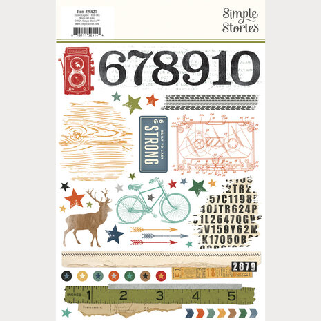 Simple Stories Rustic Legend Rub Ons (26621)