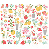 Simple Stories Pink Lemonade Floral Bits & Pieces (26321)
