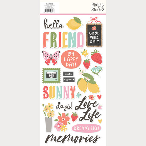 Simple Stories Pink Lemonade Foam Stickers (26322)
