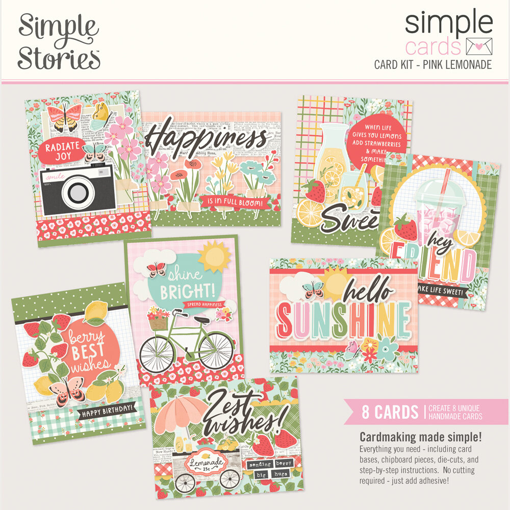 Simple Stories Pink Lemonade Simple Cards Kit (26326) Simple Stories Pink Lemonade Simple Cards Kit (26326)