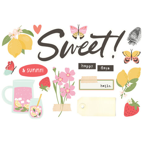 Simple Stories Pink Lemonade Simple Pages Pieces (26325)