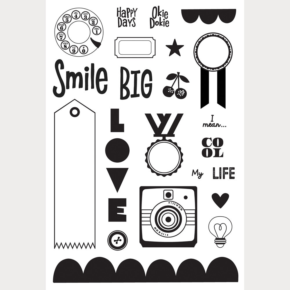 Simple Stories Color Me Happy Stamps (26517)