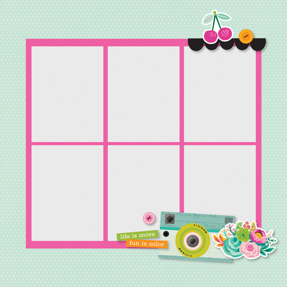 Simple Stories Color Me Happy Simple Pages Pieces (26525)