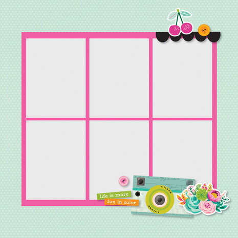 Simple Stories Color Me Happy Simple Pages Pieces (26525)