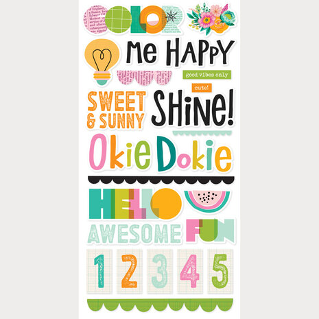 Simple Stories Color Me Happy Foam Stickers (26522)