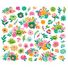 Simple Stories Color Me Happy Floral Bits & Pieces (26521)