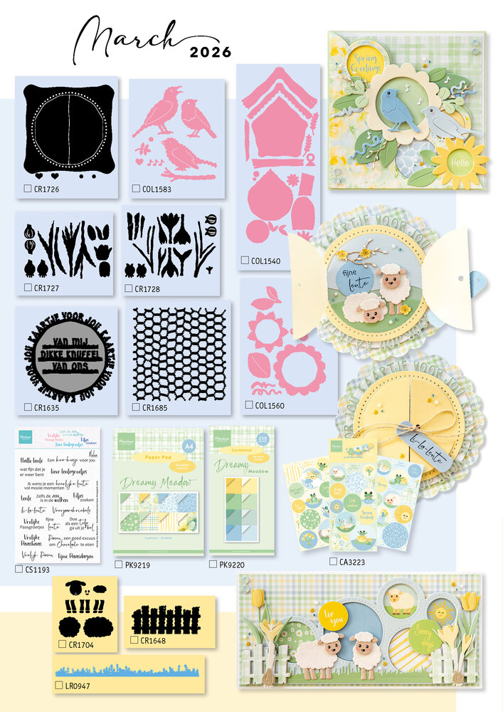 Marianne Design Leaflet The Collection #159 March 2026 (CAT13159)