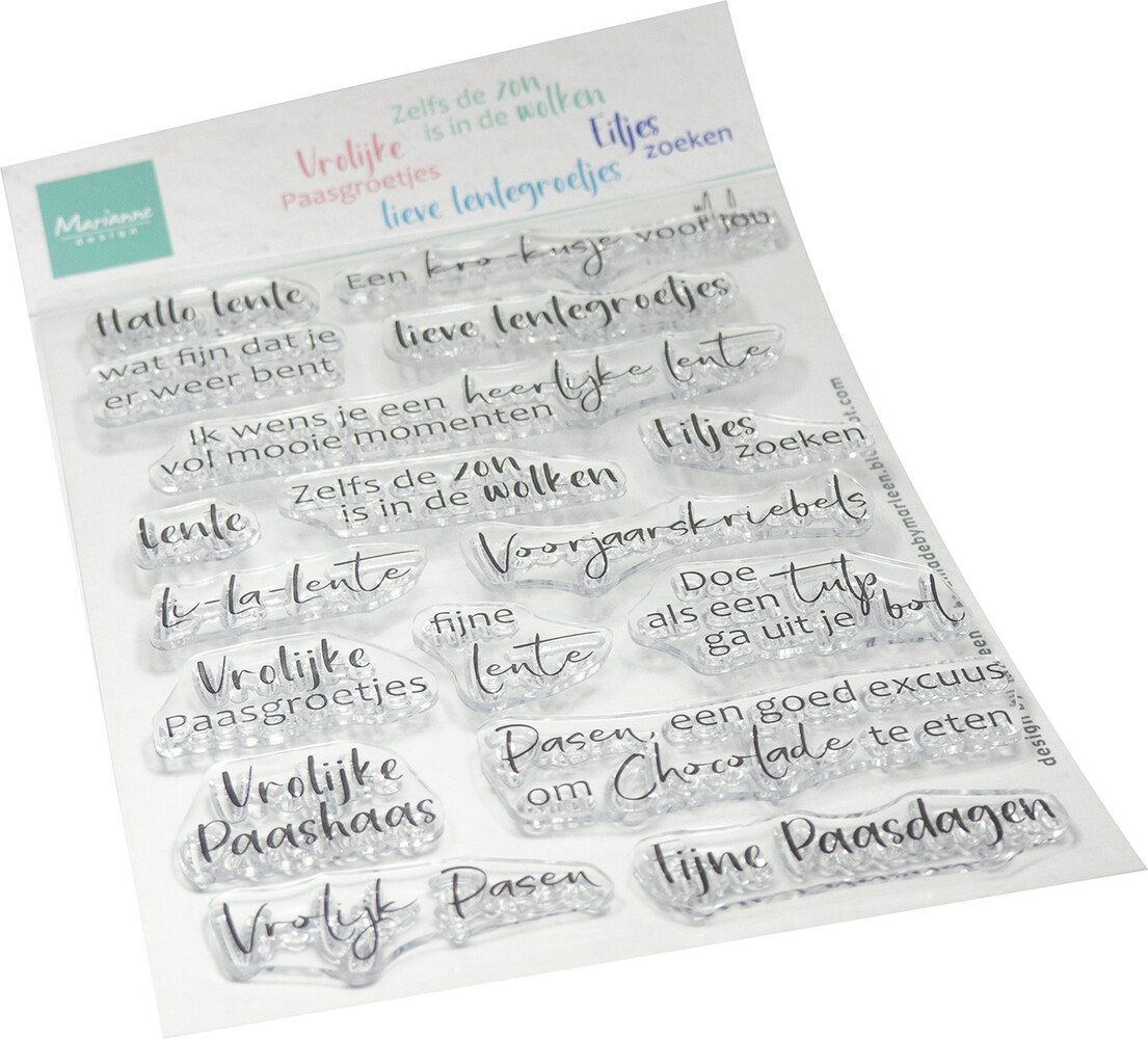 Marianne Design Clear Stamps Lentegroetjes by Marleen (CS1193)