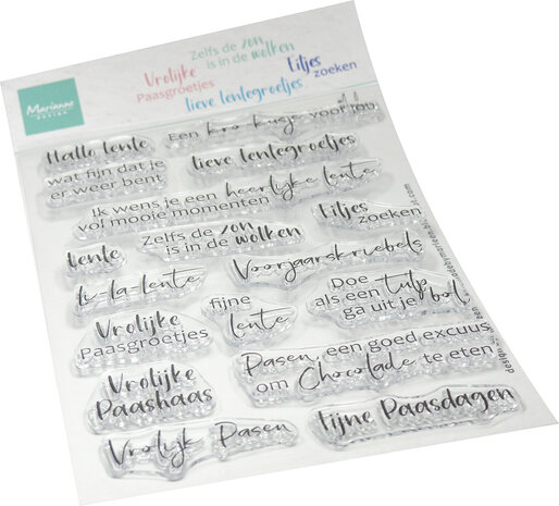 Marianne Design Clear Stamps Lentegroetjes by Marleen (CS1193)