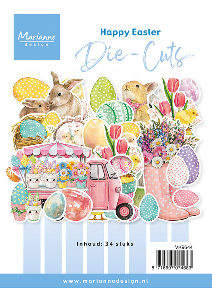 Marianne Design Die-cuts Happy Easter (35pcs) (VK9644)