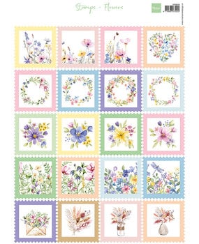 Marianne Design Decoupage Sheet A4 Flowers (VK9646)