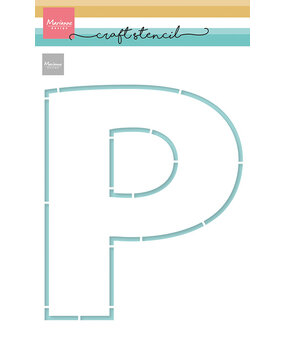 Marianne Design Craft Stencil P-Letter (PS8148)