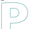 Marianne Design Craft Stencil P-Letter (PS8148) (DISCONTINUED)