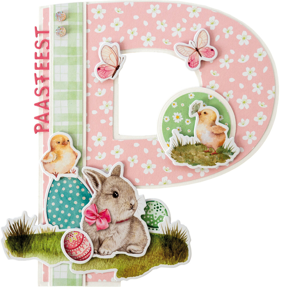 Marianne Design Craft Stencil P-Letter (PS8148) (DISCONTINUED)