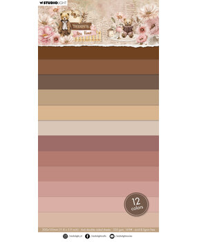 Studio Light Teddy's Tea Time Unicolor Paper Pad (SL-TTT-UPP423)
