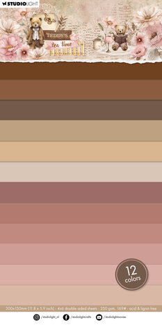 Studio Light Teddy's Tea Time Unicolor Paper Pad (SL-TTT-UPP423)