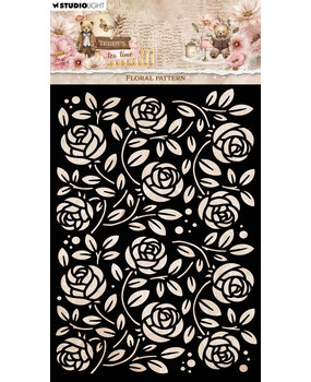 Studio Light Teddy's Tea Time Mask Floral Pattern (SL-TTT-MASK388)