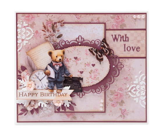 Studio Light Teddy's Tea Time Die-cut Paper Pad (SL-TTT-DCPP421)