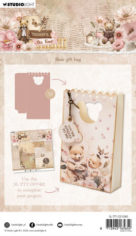 Studio Light Teddy's Tea Time Cutting Die Bear Gift Bag (SL-TTT-CD1080)