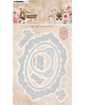 Studio Light Teddy's Tea Time Cutting Die Bear Gift Bag Accesories (SL-TTT-CD1079)