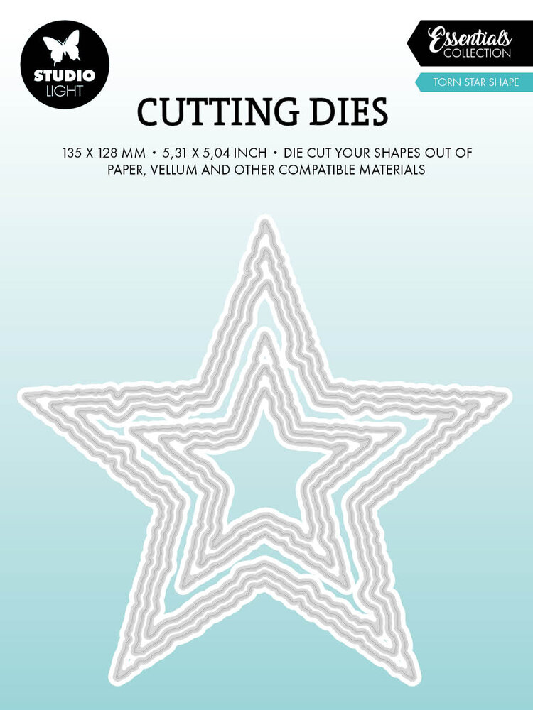 Studio Light Torn Edge Cutting Die Torn Star Shape (SL-ES-CD1099)