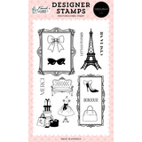 Carta Bella French Girl Designer Stamps Paris Days Stamp Set (CBFG490045)