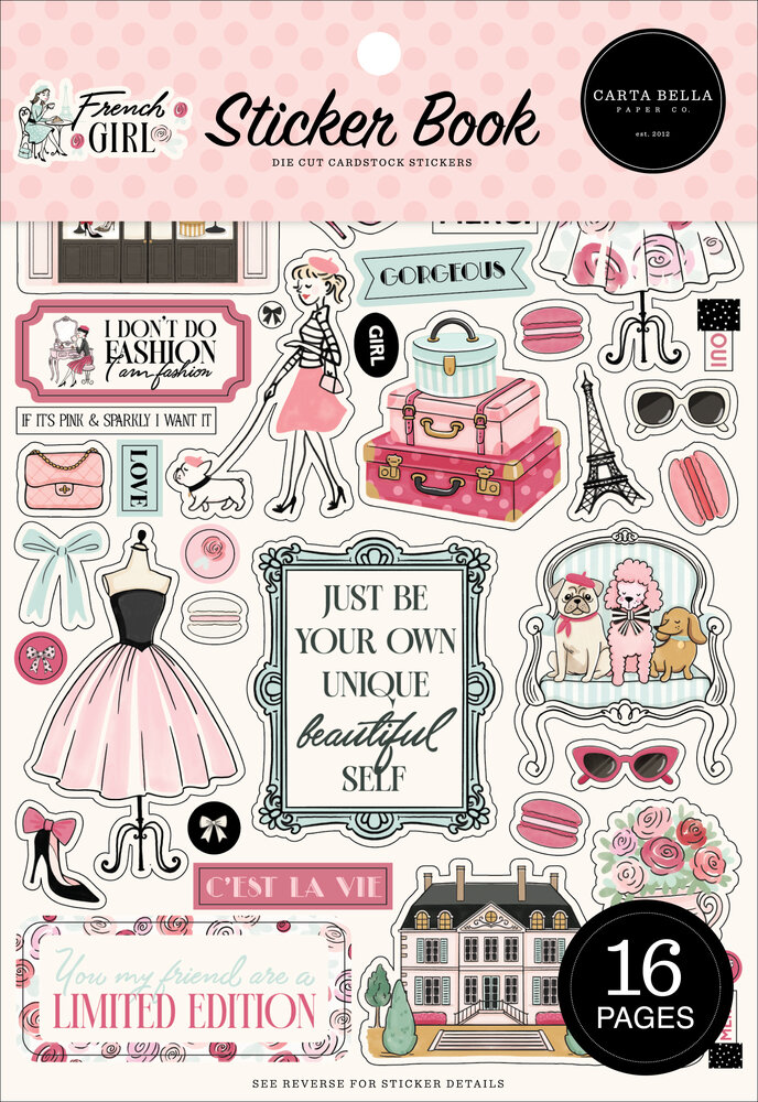 Carta Bella French Girl Sticker Book (CBFG490029)