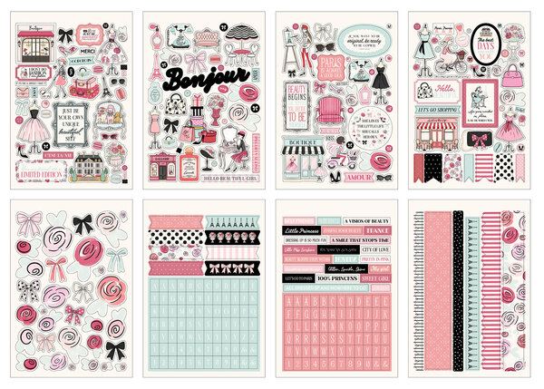 Carta Bella French Girl Sticker Book (CBFG490029)