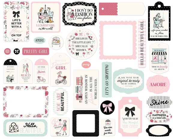 Carta Bella French Girl Frames & Tags (CBFG490025)