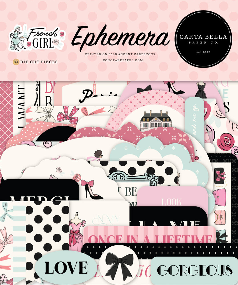 Carta Bella French Girl Ephemera (CBFG490024) Carta Bella French Girl Ephemera (CBFG490024)
