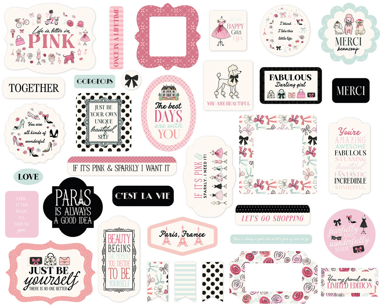 Carta Bella French Girl Ephemera (CBFG490024) Carta Bella French Girl Ephemera (CBFG490024)