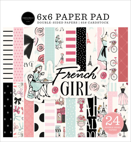 Carta Bella French Girl 6x6 Inch Paper Pad (CBFG490023)