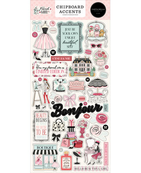 Carta Bella French Girl Chipboard Accents (CBFG490021)