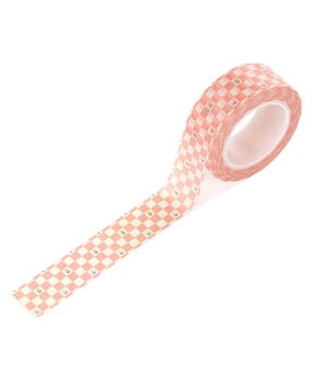 Carta Bella Silly Goose Washi Tape Pink Painted Checkboard (CBGOO488026)
