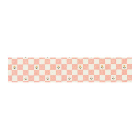Carta Bella Silly Goose Washi Tape Pink Painted Checkboard (CBGOO488026)