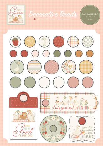 Carta Bella Silly Goose Decorative Brads (CBGOO488020)