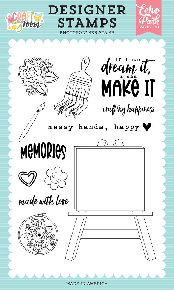 Echo Park Craft Room Designer Stamps Blank Canvas (CRM492040) Echo Park Craft Room Designer Stamps Blank Canvas (CRM492040)
