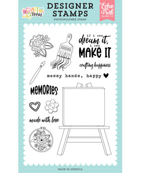 Echo Park Craft Room Designer Stamps Blank Canvas (CRM492040)