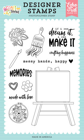 Echo Park Craft Room Designer Stamps Blank Canvas (CRM492040) Echo Park Craft Room Designer Stamps Blank Canvas (CRM492040)