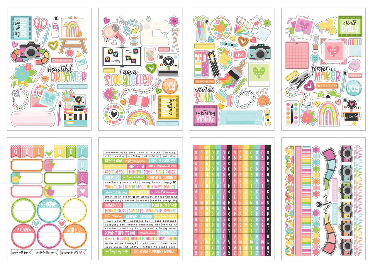Echo Park Craft Room Sticker Book (CRM492029)