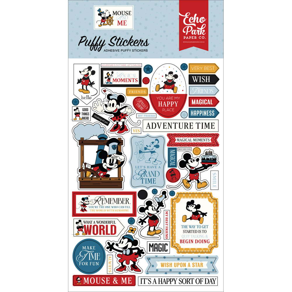 Mouse And Me Puffy Stickers (MAM487066) - Craftlines B.V.