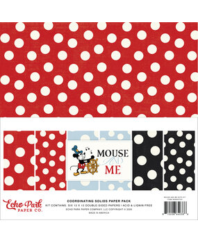 Echo Park Mouse And Me 12x12 Inch Coordination Solids Paper Pack Polka Dot (MAM487054) Echo Park Mouse And Me 12x12 Inch Coordination Solids Paper Pack Polka Dot (MAM487054)