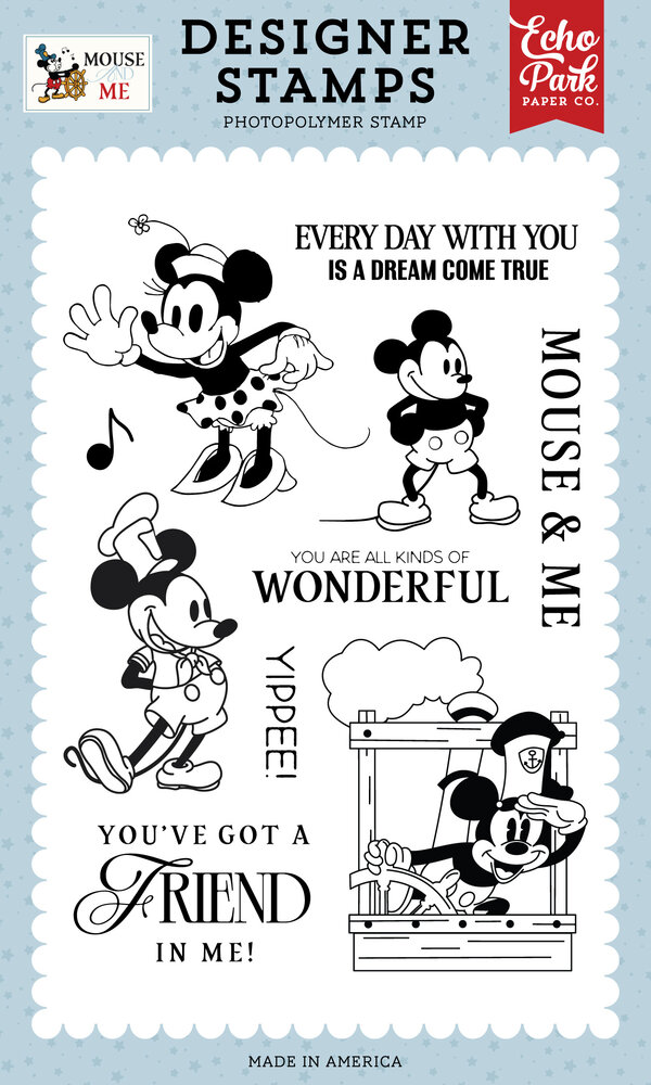 Echo Park Mouse And Me Designer Stamps Vintage Mouse Sweetheart (MAM487046) Echo Park Mouse And Me Designer Stamps Vintage Mouse Sweetheart (MAM487046)