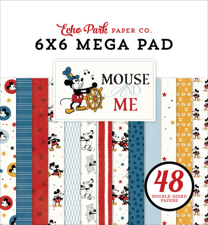 Echo Park Mouse And Me 6x6 Inch Cardmakers Mega Pad (MAM487031) Echo Park Mouse And Me 6x6 Inch Cardmakers Mega Pad (MAM487031)