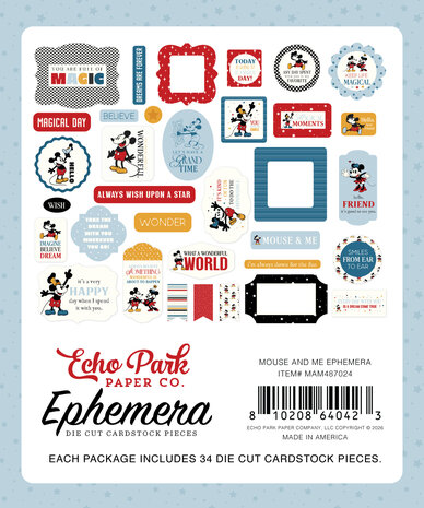 Echo Park Mouse And Me Ephemera (MAM487024)