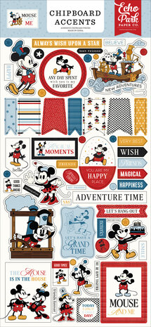 Echo Park Mouse And Me Chipboard Accents (MAM487021)