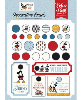 Echo Park Mouse And Me Decorative Brads (MAM487020)