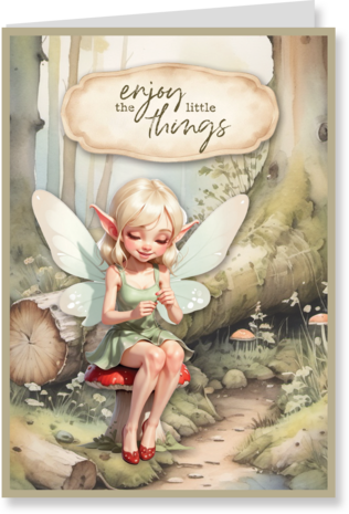 Creatief Art Forest Fairies Card Kit (RE2530-0192)