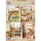 Creatief Art Sweet Little Mice Card Kit (RE2530-0193)