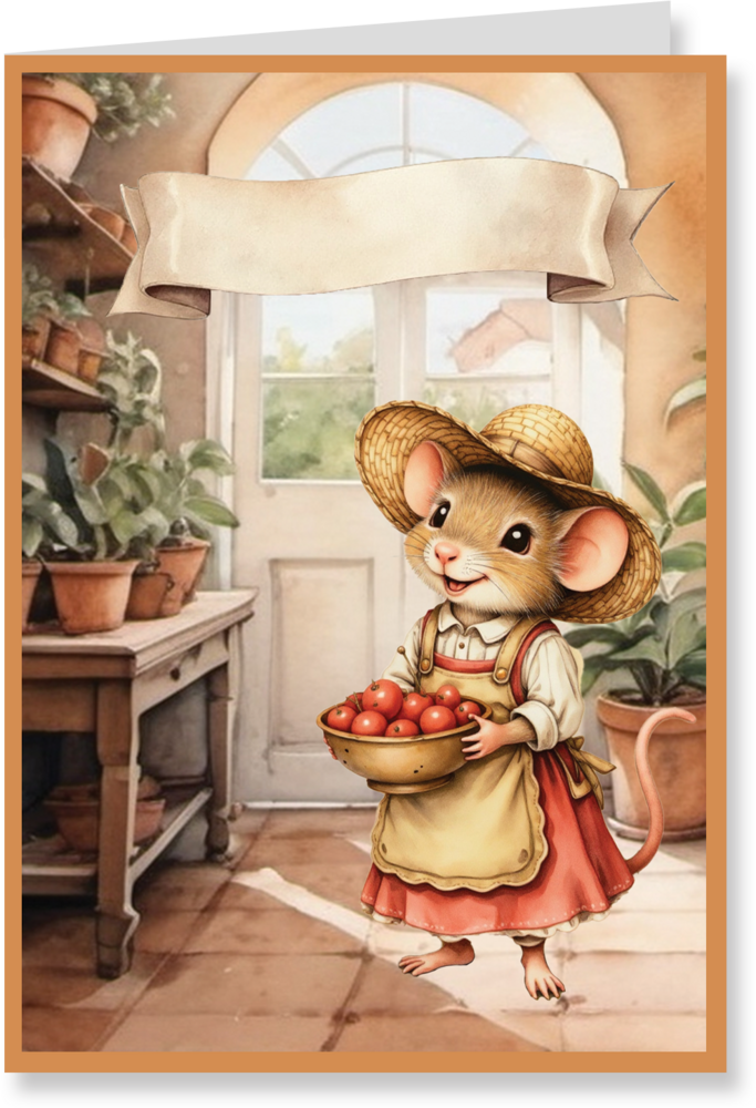 Creatief Art Sweet Little Mice Card Kit (RE2530-0193)